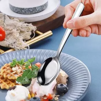 Половник с удлиненной ручкой, столовая посуда, легко моется, полезный совок для еды из нержавеющей стали для отеля M