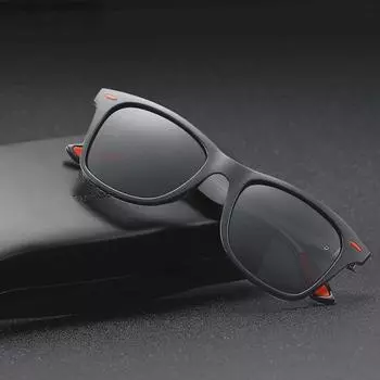 Поляризационные солнцезащитные очки для мужчин и женщин, модные квадратные солнцезащитные очки с антибликовым покрытием, солнцезащитные очки для рыбалки и велоспорта, UV400 с подарком