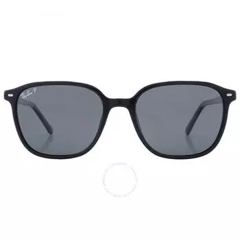 Поляризационные зеленые квадратные солнцезащитные очки унисекс Ray Ban Leonard RB2193 901 58 55