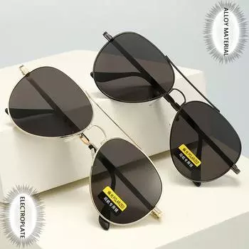 Поляризованные солнцезащитные очки для мужчин и женщин — устойчивые к ультрафиолетовому излучению, меняющие цвет очки для дня и ночи. чёрный