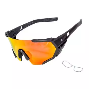 Поляризованные солнцезащитные очки для шоссейного велосипеда, боковая защита для велосипеда, поляризованные линзы, спортивные солнцезащитные очки с защитой от ультрафиолета, легкие зеркальные линзы для бейсбола [Golix] для мужчин