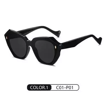Поляризованные солнцезащитные очки для женщин, модные солнцезащитные очки в Европе и Америке, ацетатные ножки с широкими полями, солнцезащитные очки с защитой от ультрафиолета UV400