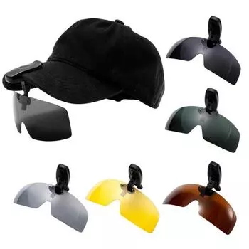 Поляризованные солнцезащитные очки-клипсы для мужчин и женщин, без оправы, откидные, цельные, защитные линзы, очки с защитой от ультрафиолета для рыбалки, велоспорта, вождения, бега, скалолазания