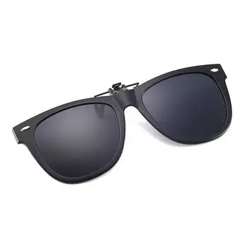 Поляризованные солнцезащитные очки-клипсы с антибликовым покрытием, очки для вождения для очков чёрный