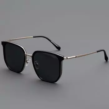 Поляризованные солнцезащитные очки мужские квадратные большие очки для коррекции близорукости женские очки для вождения и рыбалки Sunglasses