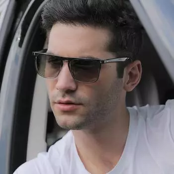 Поляризованные солнцезащитные очки, очки для ПК, модные и красочные солнцезащитные очки, меняющие цвет рисовых ногтей