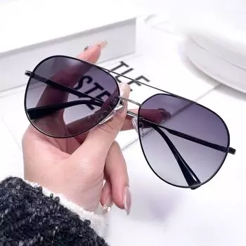 Поляризованные солнцезащитные очки Pilot Joker Frog Mirror, модные индивидуальные металлические солнцезащитные очки для мужчин и женщин