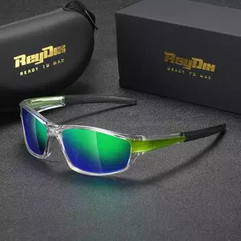 Поляризованные солнцезащитные очки ReyDix унисекс для занятий спортом на открытом воздухе, вождения и верховой езды, UV400 чёрный
