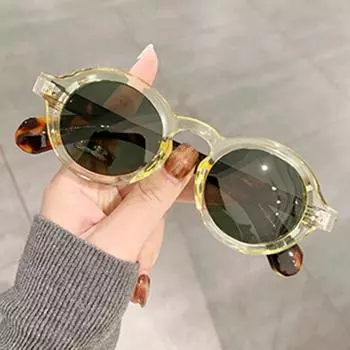 Поляризованные солнцезащитные очки с защитой от ультрафиолета в стиле ретро 90-х годов, ветрозащитные очки унисекс с круглыми линзами A