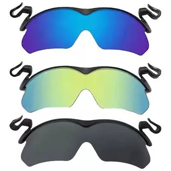 Поляризованные солнцезащитные очки с зажимом для шляпы, двусторонние солнцезащитные очки, солнцезащитные очки и защита от ультрафиолета, летние виды спорта на открытом воздухе, велоспорт зелёный