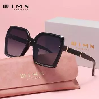 Поляризованные солнцезащитные очки WIMN Classic Wayfarer для мужчин и женщин с эргономичным легким дизайном чёрный