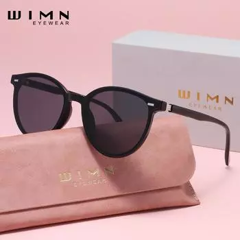 Поляризованные солнцезащитные очки WIMN в стиле ретро, идеально подходящие как для рыбалки, так и для ежедневного вождения чёрный