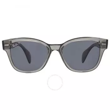 Поляризованные темно-синие квадратные солнцезащитные очки унисекс Ray Ban RB0880S 66353R 52