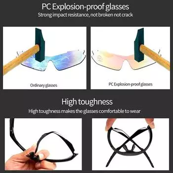 Поляризованные велосипедные солнцезащитные очки Солнцезащитные очки для езды на открытом воздухе для мужчин Очки для езды на горном велосипеде Очки для шоссейного велосипеда Фотохромные велосипедные очки