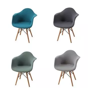 Полярный флисовый чехол на стул с высокой подлокотником для стульев, чехол на обеденный стул, защитный чехол для сиденья, чехлы для домашнего отеля 1Pc Chair Cover