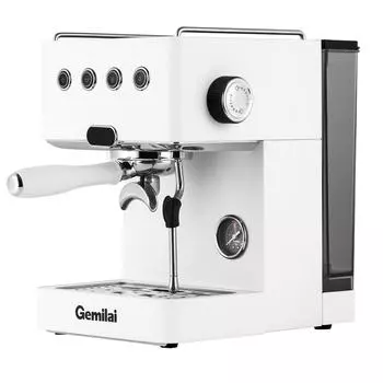 Полуавтоматическая эспрессо-машина GEMILAI CRM3005L – 15 бар, Профессиональное заваривание 58Pro, Контроль температуры NTC, Автоматическое предварительное смачивание, Элегантный дизайн
