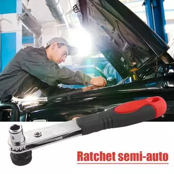 Полуавтоматическая двусторонняя отвертка с храповым механизмом.