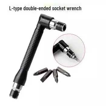 Полуавтоматическая отвертка с быстросменным торцевым ключом L-типа 1/4 дюйма