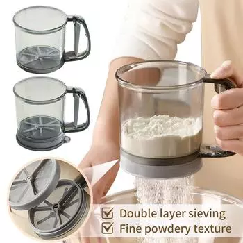 Полуавтоматический ручной фильтр для муки, бытовой фильтр для выпечки, фильтр для измельчения One Size