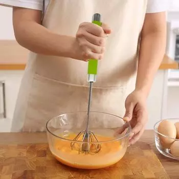 Полуавтоматический ручной миксер из нержавеющей стали с венчиком для смешивания, взбивания яиц, соусов, теста, взбиватель для яиц Short темно-синий