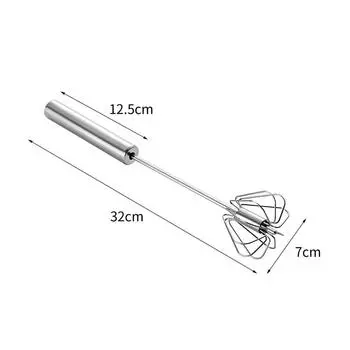 Полуавтоматический венчик для яиц из нержавеющей стали 304, ручной ручной миксер для взбивания яиц L