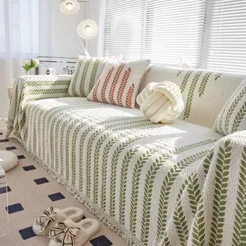 Полубархатное диванное полотенце, осенне-зимняя новая диванная подушка, универсальный тканевый чехол, нескользящий, простой, устойчивый к царапинам, двусторонний, универсальный 180X130