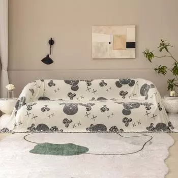 Полубархатное полное покрывало для дивана, полотенце для гостиной, пылезащитный чехол для дивана Violent Bear, универсальный чехол для дивана Four Seasons, ткань для одеяла 180*130cm