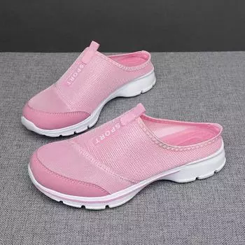 Получешки Женская обувь Большие размеры Тапочки Сандалии Разноцветные легкие повседневные туфли Весна и лето 35