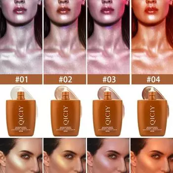 Получите этот летний пляжный загар: Масло-хайлайтер с эффектом мерцания для тела и лица 1 #(two packs)