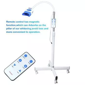 Получите яркую улыбку с помощью нашего профессионального стоматологического мобильного инструмента для полости рта мощностью 36 Вт — аппарата для отбеливания зубов с 10 синими лампочками и пультом дистанционного управления. US PLUG