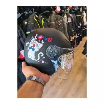 Полудетский шлем Matt Black