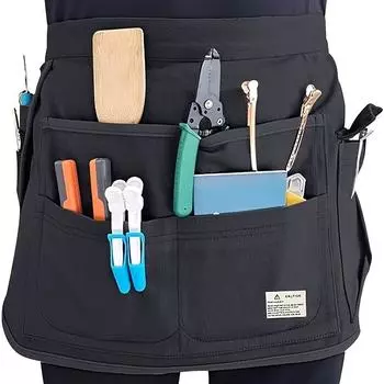 Полуфартук из парусины с несколькими карманами, изготовленный для садоводческих инструментов