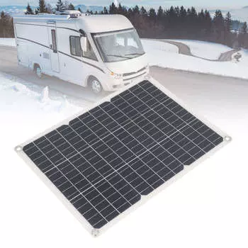 Полугибкая солнечная панель, высокоэффективный многофункциональный монокристаллический солнечный модуль для кемпинга 18 В 20 Вт