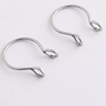 Полукруг U-образный пирсинг, ювелирные изделия, шпильки для носа, зажим для ушей, медицинская сталь, титановая сталь, открытый зажим для носа, кольцо для носа, аксессуары серебряный