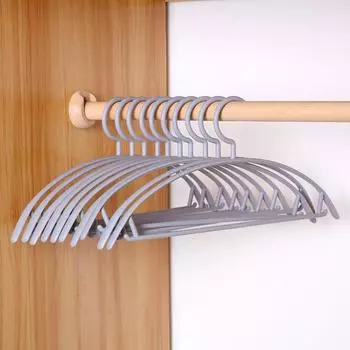 Полукруглая Нескользящая Вешалка Анти-Плечевой Угол Бытовая Вешалка Многофункциональная Сушилка Пластиковый Крючок для Поддержки Одежды Вешалка серый