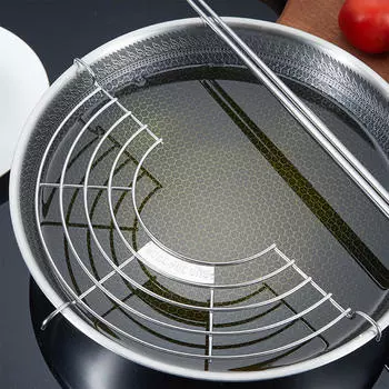 Полукруглая стойка для слива масла, слив для барбекю, кухонный инструмент, жарка из нержавеющей стали