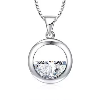 Полукруглое ожерелье с подвеской в виде пружины, женское простое в корейском стиле, милое, свежее, с цирконами, ювелирное изделие