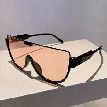 Полукруглые солнцезащитные очки женские модные моноблоки уличные очки винтажные оттенки Ins трендовые новые очки UV400 Tea