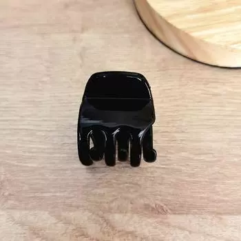 Полукруглый для девочек Корейский стиль Крабы для волос Женские заколки для волос Держатель для хвостика Маленький зажим чёрный