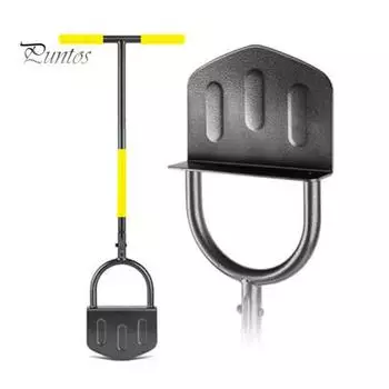 Полумесяц, обрезной станок для газона, стальной садовый обрезной станок с длинной ручкой, удобная ручка, пилообразный ручной обрезной станок, инструмент для ландшафтного дизайна газона жёлтый