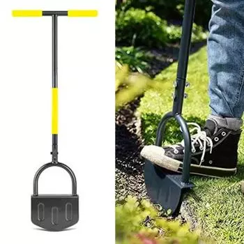 Полумесяц, обрезной станок для газона, стальной садовый обрезной станок с длинной ручкой, удобная ручка, пилообразный ручной обрезной станок, инструмент для ландшафтного дизайна газона