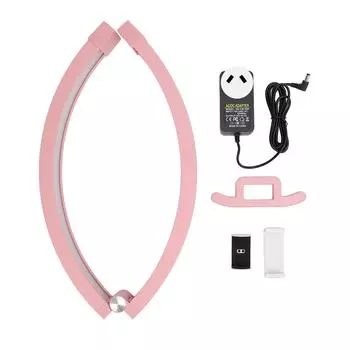 Полумесяц Светильник для ногтей 22 дюйма 20 Вт 1500 лм 3200 до 5600 К Складная полумесяц настольная лампа с телефоном