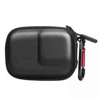 Полуоткрытая сумка для переноски с быстросъемным креплением для dji Osmo Action 5Pro/4/3 GoPro Hero 13 12 11 10 Camera Mini Storage Bag Protective Case чёрный