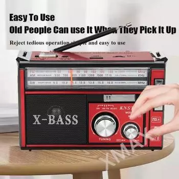 Полупроводниковый радиоприемник в подарок пожилым людям, трехдиапазонный радиоприемник в стиле ретро, портативная карта, Bluetooth-динамик, FM-указатель