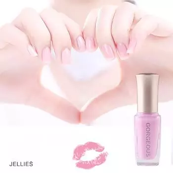 Полупрозрачный желейный лак для ногтей Ice Clear Candy Нежный интернет-знаменитости телесного цвета Быстросохнущий Долговечный и неотслаивающийся