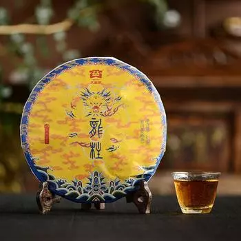 Полюс Дракона * 2021 TAETEA Menghai Dayi Пуэр Чай Спелый Пуэр Шу Торт 357г 2101 357g