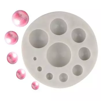 Полусфера жемчужный шар силиконовая форма торт границы помадка DIY свадебная выпечка торт украшения инструменты конфеты шоколад формы для мастики
