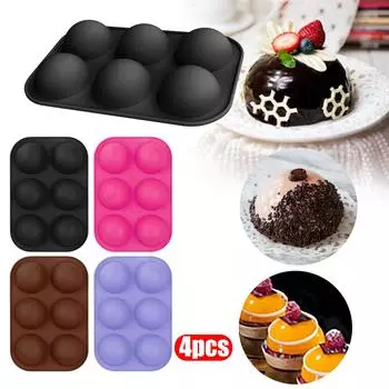 Полушаровая сфера, силиконовая форма для выпечки торта, кексов, шоколадного печенья, сковорода