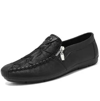 Полутапочки мужские модные простые лоферы слипоны новые трендовые мужские полутапочки легкие уличные плоские туфли Zapatos Para Hombres 39