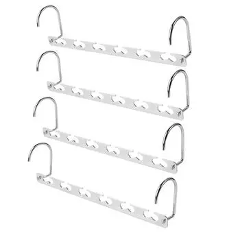 Полутороидальные универсальные металлические вешалки для одежды Органайзер для одежды JAU 2Pcs